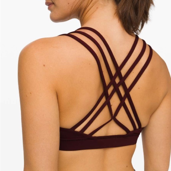 lululemon athletica Other - Lululemon Energy Bra *Strappy Garnet size 8